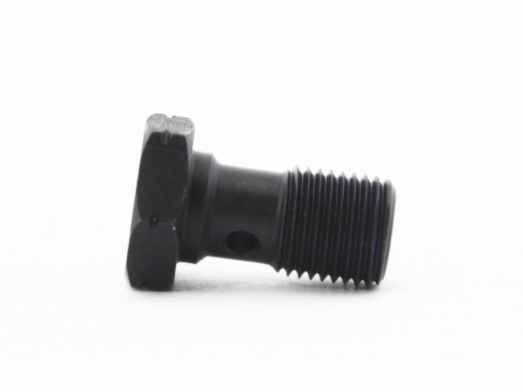 Болт (штуцер) для banjo M10x1 L=18mm  нерж. сталь ЧЕРНЫЙ, Goodridge 992-03-31SCBK