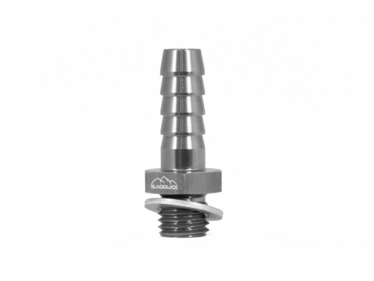 Адаптер П M12 x 1,5 mm - шланг PUSH FIT AN06 (9,3 mm, P406), BLACKROCK LAB, P06-M1215Ti