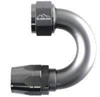 - 16 AN (16AN AN16) фитинг 180°, 20 серия Cutter Style, BLACKROCK LAB A16-180-2Ti