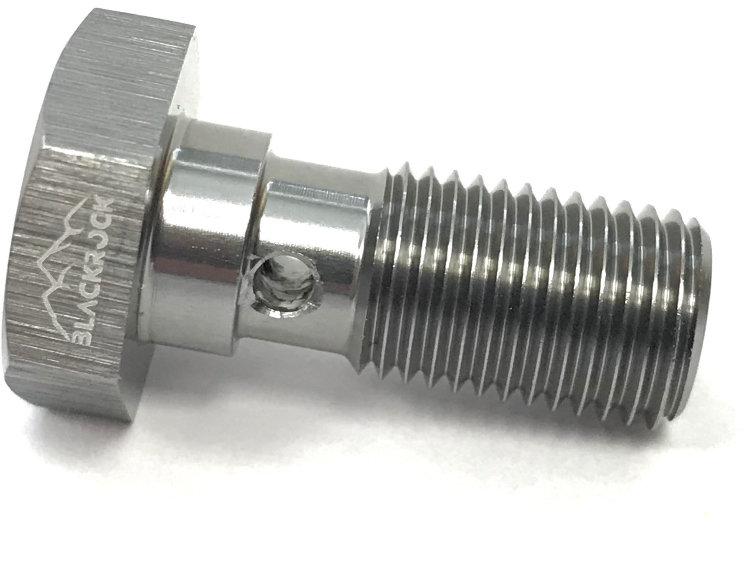 Болт (штуцер) для banjo AN-03, 3/8X24 L=23mm, алюминий, BLACKROCK LAB BB1-3824