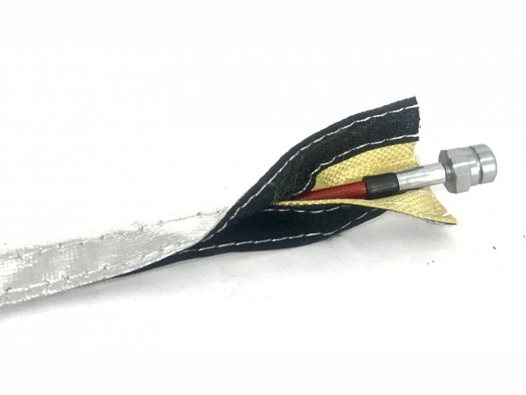 Термоизоляция шлангов и проводов 25mm цена за 1m Al+Kevlar Wire Shield, Thermal Division TDWK251VL
