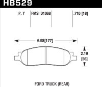 Колодки тормозные HB529P.710 HAWK SuperDuty
