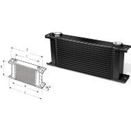 Радиатор масляный 10 рядов; 330 mm ширина; ProLine STD (M22x1,5 выход) Setrab, 50-610-7612 - Радиатор масляный 10 рядов; 330 mm ширина; ProLine STD (M22x1,5 выход) Setrab, 50-610-7612