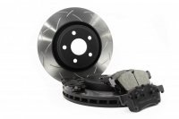 КОМПЛЕКТ ПЕРЕД. JEEP Grand Cherokee WK2 3.6 2011-> ; Тормозные диски DBA T3 + колодки DC brakes HD