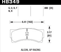 Колодки тормозные HB349B.980 HAWK HPS 5.0; 25mm