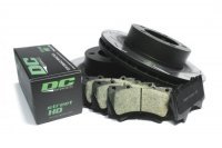 КОМПЛЕКТ ПЕРЕДНИЙ: Тормозные диски DBA 2722ES T2 + колодки  DC brakes sHD Toyota  LC200,Lexus LX570