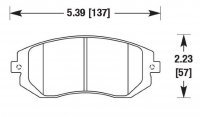 Колодки тормозные DC0929P15 DC brakes Street STR.S+, передние Subaru Forester, Impreza, Legacy