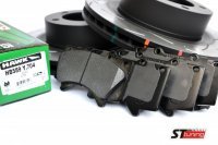 КОМПЛЕКТ ПЕРЕДНИЙ: Тормозные диски DBA 42722S T3 + колодки HAWK LTS HB589Y Toyota  LC200,Lexus LX570