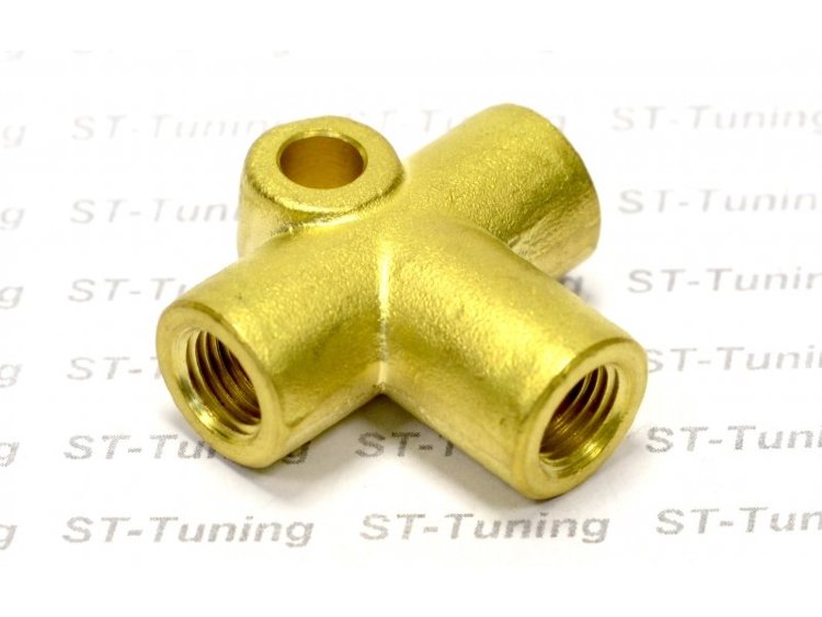 Тройник Goodridge М-М-М (3/8X24) AN03, 2203-03B