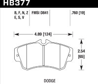 Колодки тормозные HB377B.760 HAWK Street 5.0