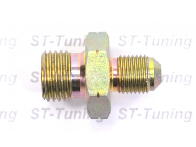 Адаптер П M10 x 1 mm - П 1/4 BSP, сталь, Goodridge