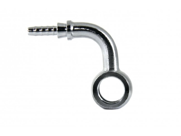 Фитинг banjo d10 mm, 90°, вбок D-03 хром, под опрессовку S5099S-03CH, Goodridge