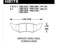 Колодки тормозные HB176F.614 HAWK HPS