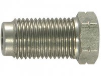 Штуцер (для тормозной трубки) папа M10x1 mm ДЛИННЫЙ нерж сталь Goodridge N8402C