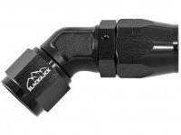 - 10 AN (10AN AN10) фитинг 45°, кованый, BLACKROCK LAB ЧЁРНЫЙ A10-045-6BK