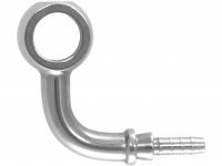 Фитинг banjo d10 mm, 90°, вбок D-03 нерж сталь, под опрессовку S5099S-03С, Goodridge