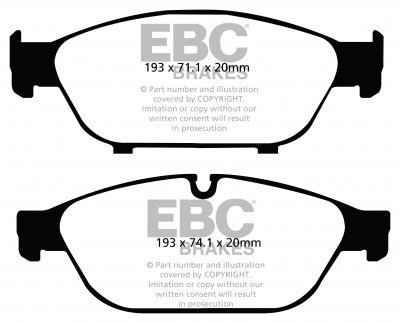 Колодки тормозные DP42086R EBC Yellowstuff