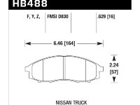 Колодки тормозные HB488Z.629 HAWK Perf. Ceramic