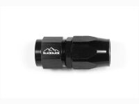 - 6 AN (6AN AN6) фитинг прямой, 20 серия Cutter Style, BLACKROCK LAB ЧЁРНЫЙ, A06-001-2BK