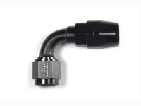 - 6 AN (6AN AN6) фитинг 90°, 20 серия Cutter Style, BLACKROCK LAB ЧЁРНЫЙ, A06-090-2BK