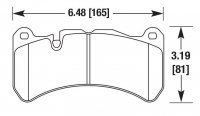 Колодки тормозные DC1116P17 DC brakes STR.S+, перед  MB CLK (C209) 55 AMG; Maserati Levante