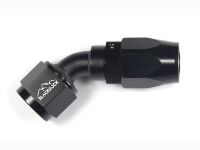 - 8 AN (8AN AN8) фитинг 45°, 20 серия Cutter Style, BLACKROCK LAB ЧЁРНЫЙ, A08-045-2BK