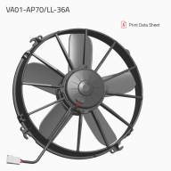Вентилятор втягивающий (за радиатором) 12&quot; (305mm) 2780 м3/ч SPAL VA01-AP70/LL-36A - Вентилятор втягивающий (за радиатором) 12" (305mm) 2780 м3/ч SPAL VA01-AP70/LL-36A