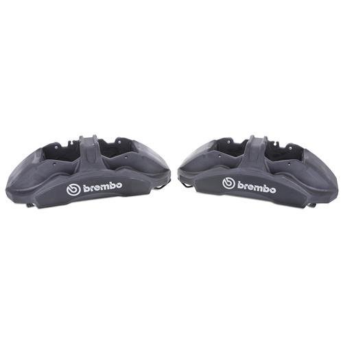 Комплект суппортов 2 шт. Brembo 6 поршней; диаметр поршней 34mm-36mm-38mm;  матовый серый