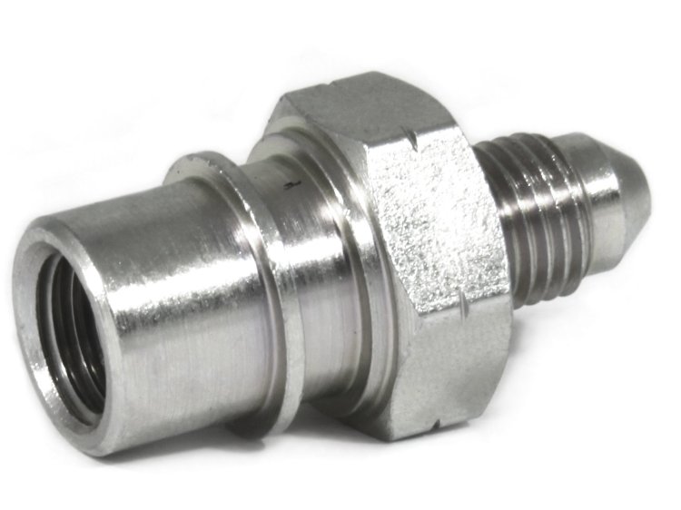 Адаптер П AN03 - М M10x1.25mm, обратный конус, Goodridge FM10125-03 сталь