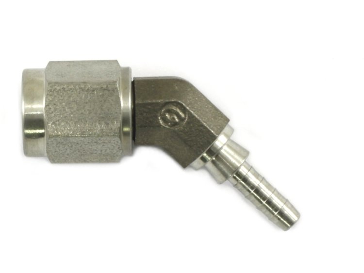 Фитинг мама AN-03 3/8X24 под прямой конус, 45° D-03 нерж сталь, под опрессовку S6045-03С, Goodridge