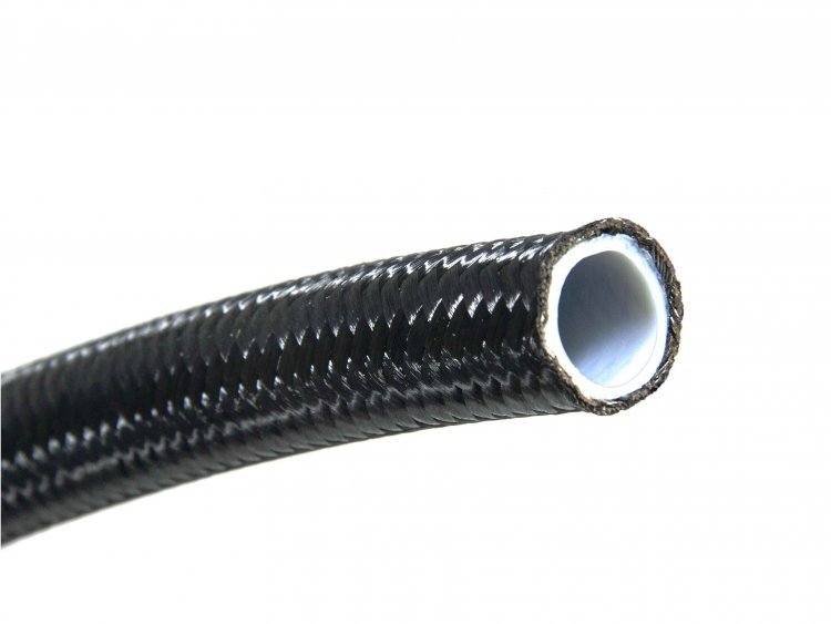 Армированный шланг AN-08/D-08, T60 серия, тефлон (PTFE), BlackRock Lab T608NYBK черный