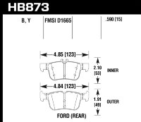 Колодки тормозные HB873B.590