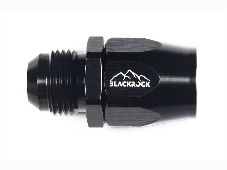 - 10 AN (10AN AN10) фитинг прямой ПАПА, BLACKROCK LAB ЧЁРНЫЙ, A10-001-MA6BK