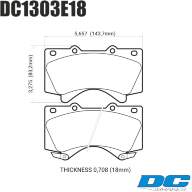 Колодки тормозные DC1303E18 DC Brakes RT.2 передние LEXUS LX570, LX450D, TOYOTA LC200 Tundra - Колодки тормозные DC1303E18 DC Brakes RT.2 передние LEXUS LX570, LX450D, TOYOTA LC200 Tundra