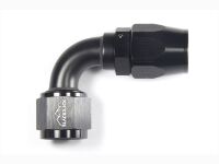 - 10 AN (10AN AN10) фитинг 90°, 20 серия Cutter Style, BLACKROCK LAB ЧЁРНЫЙ, A10-090-2BK