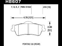 Колодки тормозные HB607Z.616 HAWK Perf. Ceramic