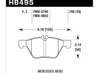 Колодки тормозные HB495Z.756 HAWK Perf. Ceramic