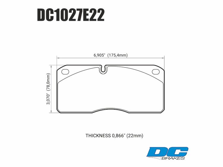 Колодки тормозные DC1027E22 DC brakes RT.2 перед. система STOPTECH HD TOYOTA LC200 / LX570