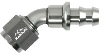 - 8 AN (8AN AN8) фитинг 45 градусов, PUSH FIT серия BLACKROCK LAB P08-045-7Ti