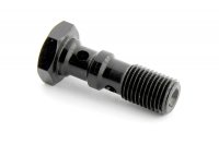 Болт (штуцер) двойной для banjo AN-03, 3/8x24 L=30 mm алюминий ЧЕРНЫЙ Goodridge 773-03PBK