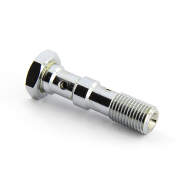 Болт (штуцер) двойной для banjo AN-03, 3/8x24 L=40 mm сталь хром Goodridge 773-03LCH - Болт (штуцер) двойной для banjo AN-03, 3/8x24 L=40 mm сталь хром Goodridge 773-03LCH