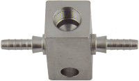 Тройник Goodridge crimp-М10x1-crimp, обатный конус нерж сталь, SP-203