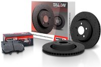 КОМПЛЕКТ ПЕРЕД. BMW E90 335i; Тормозные диски HAWK + колодки 5.0; HKC4862.551B