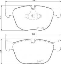 Колодки тормозные DC1294P20 DC brakes STR.S+,  передние BMW X5 E70, F15; X6 E71, F16 