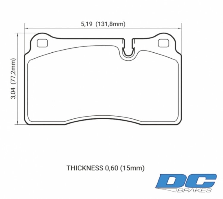 Колодки тормозные DC1129V15 DC brakes STREET STR.S, перед MMC LANCER EVO V-X; SUBARU WRX STI