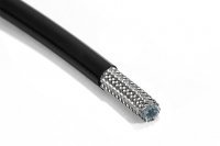 Армированный тормозной шланг BLACKROCK LAB Черный силикон D-03 T603BK