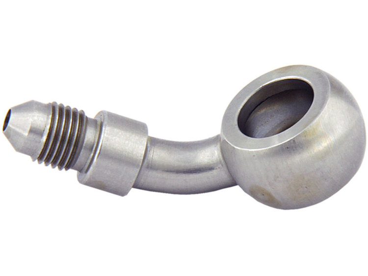 Адаптер banjo M12 mm - AN03, 45° нерж сталь, BLACKROCK LAB, 776-03-D1245SS
