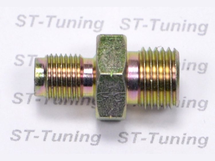 Адаптер П 1/4 BSP обратный конус - П M10х1 обратный конус, сталь Goodridge 742-04-31P