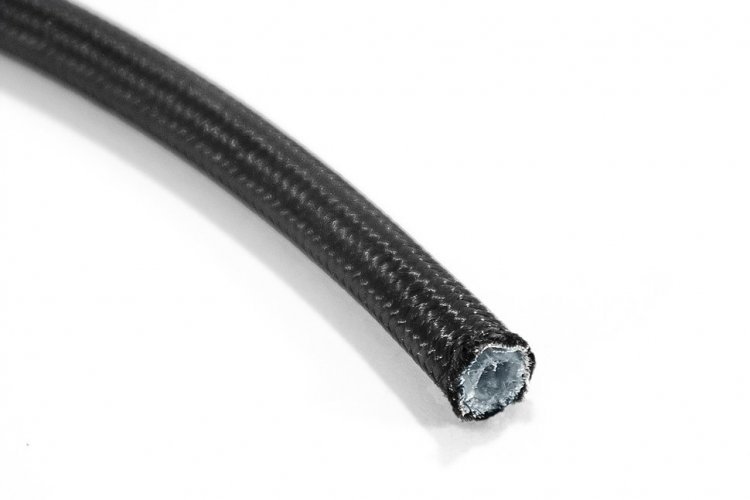 Армированный тормозной шланг BLACKROCK LAB Черная нейлоновая оплетка D-03 T603NY